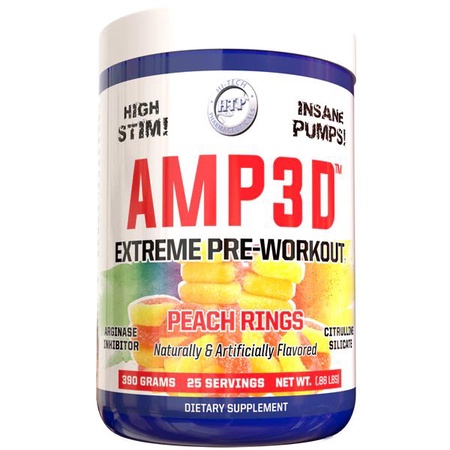 Hi Tech Pharmaceuticals AMP3D  Peach Rings - 25 Servings