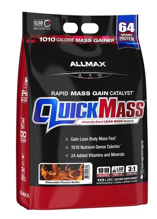 AllMax Nutrition QuickMass  Chocolate Peanut Butter - 10 Lb