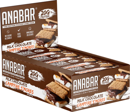 Anabar Milk Chocolate Campfire S'mores - 12 Bars