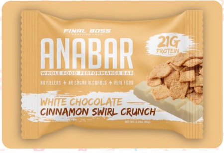 Anabar White Chocolate Cinnamon Swirl Crunch - 12 Bars