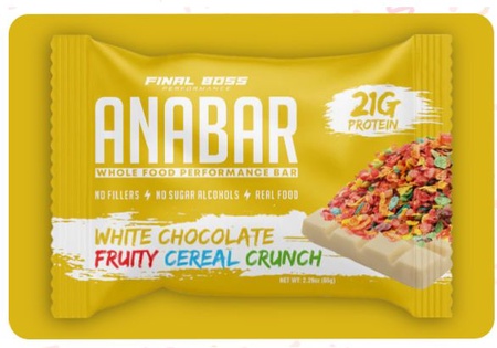 Anabar White Chocolate Fruity Cereal Crunch - 12 Bars