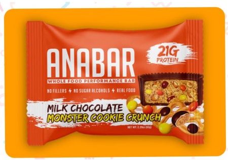 Anabar Monster Milk Chocolate Cookie Crunch - 12 Bars