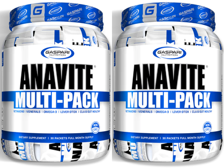 Gaspari Nutrition Anavite Multi-Pack - 60 Packets 2 Month Supply (2 x 30 Serv. Containers)  TWINPACK
