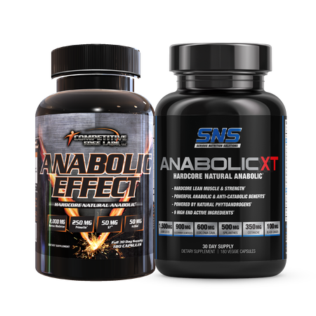 SNS Anabolic XT + Competitive Edge Labs Anabolic Effect - 2 x 180 Cap COMBO