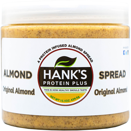 Hank’s Protein Plus Peanut Spread  Original Almond - 15.5 oz