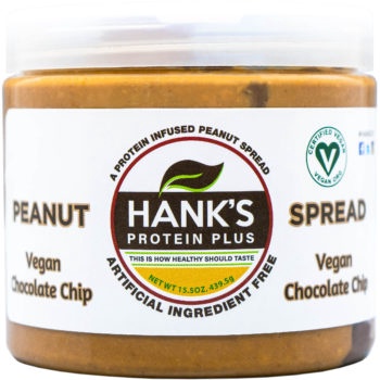 Hank’s Protein Plus Peanut Spread  Vegan Chocolate Chip - 15.5 oz