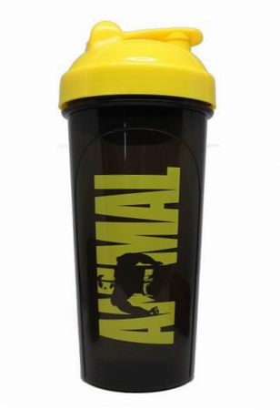 Universal Animal Shaker Bottle Black w/Yellow top