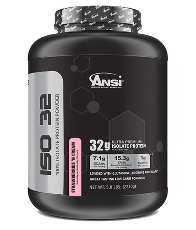 ANSI ISO 32 Isolate Whey Protein Strawberries & Cream - 5 Lb