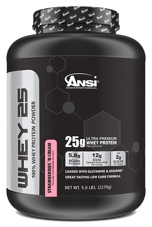 ANSI Whey 25 Whey Protein Strawberries & Cream - 5 Lb