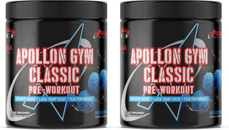 Apollon Nutrition Classic Pre Workout  Blue Raspberry - 60 Servings (2 x 30 Serving Btls)  TWINPACK