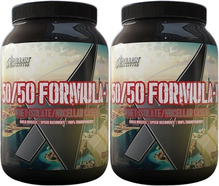 Apollon Nutrition 50/50 Formula-X Protein Dubai Chocolate - 56 Servings (2 x 28 Serving Btls)  TWINPACK