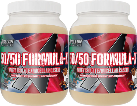 Apollon Nutrition 50/50 Formula-X Protein Horchata - 30 Servings (2 x 15 Serving Btls)  TWINPACK