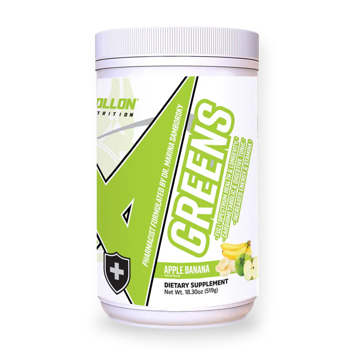 Apollon Nutrition Greens  Apple Banana - 30 Servings