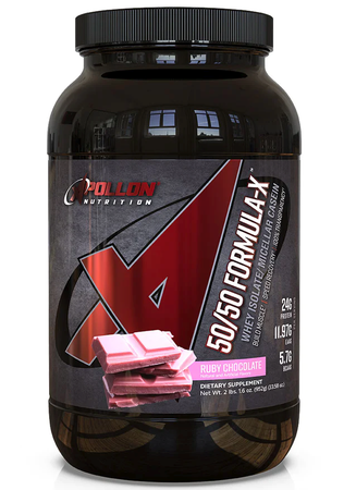 Apollon Nutrition 50/50 Formula-X Protein Ruby Chocolate -  28 Servings