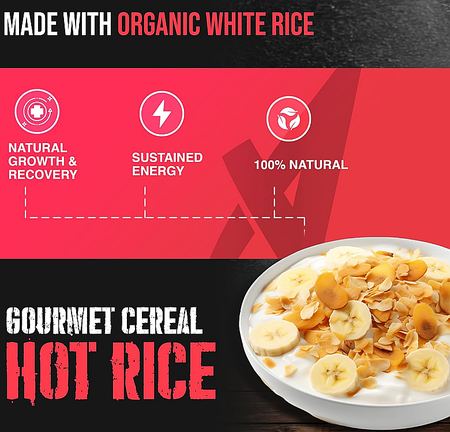 Apollon Nutrition Hot Rice Gourmet Cereal Chocolate Peanut Butter  - 25 Servings