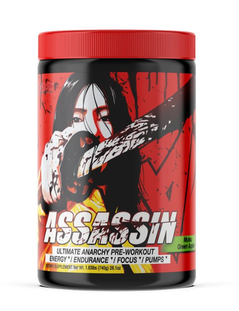 Apollon Nutrition Assassin V9 Ultimate Anarchy Pre Workout  Mutsu Green Apple - 40 Servings