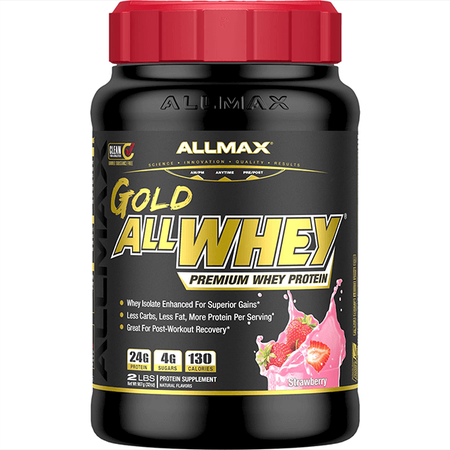 Allmax Nutrition AllWhey Gold Protein Strawberry - 2 Lb