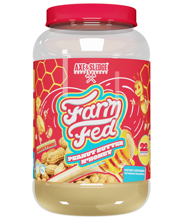 Axe & Sledge Farm Fed Protein  Grass-fed Whey Protein Isolate  Peanut Butter N'Honey - 30 Servings