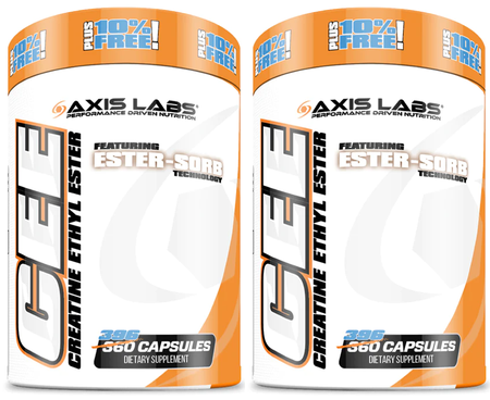 Axis Labs Creatine Ethyl Ester - 2 x 396 Cap Btls  TWINPACK
