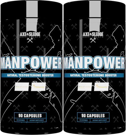 Axe & Sledge Manpower - 2 x 90 Capsule Bottles TWINPACK