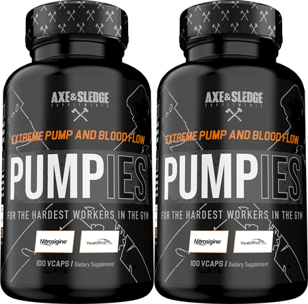 Axe & Sledge Pumpies - 2 x 100 Capsule Bottles TWINPACK