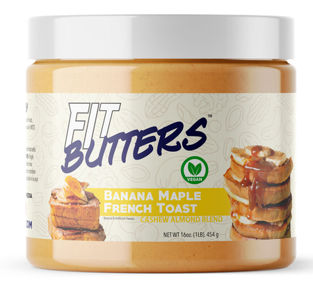 Fit Butters Banana Maple French Toast (Vegan) Cashew/Almond Butter - 1 Lb
