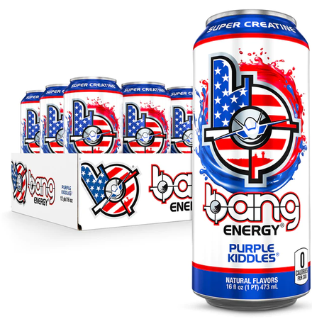 Bang Energy Drinks Purple Kiddles - 12 Cans