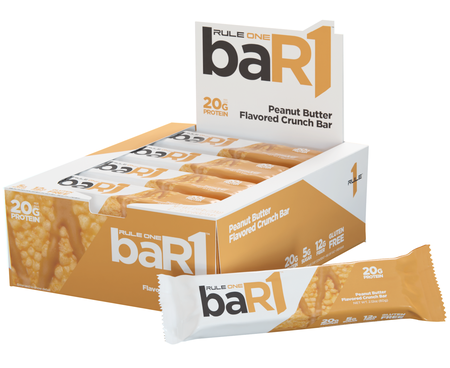 Rule 1 Bar1 Protein Bars  Peanut Butter - 12 Bars