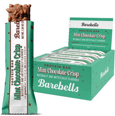 Barebells Protein Bars Mint Chocolate Crisp - 12 Bars