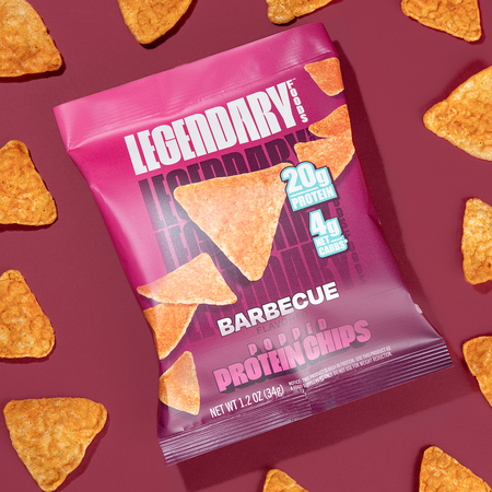 Legendary Foods Popped Protein Chips  Barbecue - 7 Bags