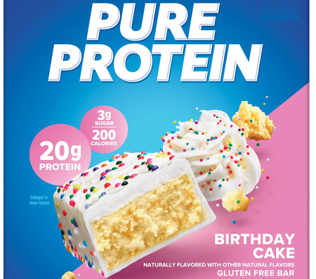 Pure Protein Bars Birthday Cake  - 6 Bars