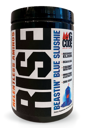 GCode Nutrition RISE Relentless Aminos  Beastin’ Blue Slushie - 30 Servings