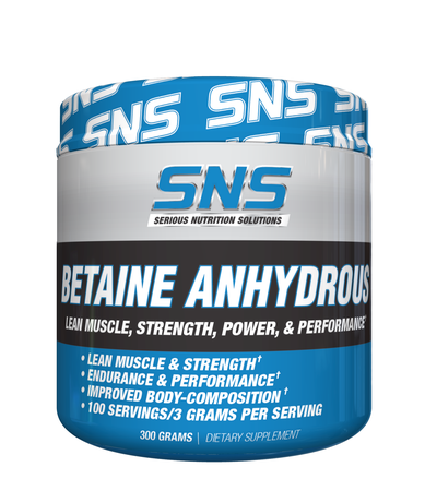 SNS Serious Nutrition Solutions Betaine Anydrous Powder - 300 Grams