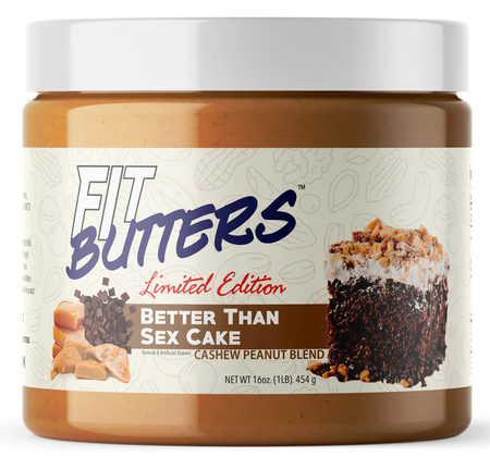Fit Butters Better Than Sex Cake Cashew/Peanut Butter - 1 Lb
