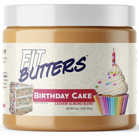 Fit Butters Birthday Cake Cashew/Almond Butter - 1 Lb