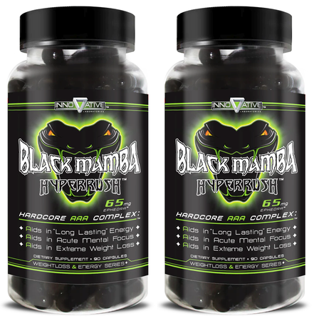 Innovative Labs Black Mamba Hyper Rush - 2 x 90 Cap Btls TWINPACK