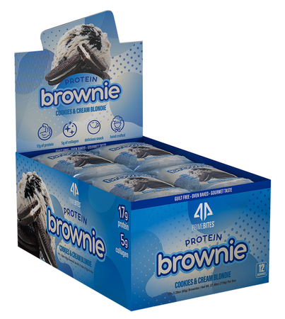 AP Prime Bites Protein Brownie Cookies & Cream Blondie - 12 Pack