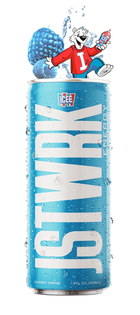 JST WRK Energy Drink  ICEE Blue Raspberry - 12 x 12 oz Cans