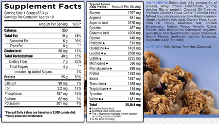 Core Nutritionals Oats & Whey Protein  Blueberry Crumble - 1.9 Lb