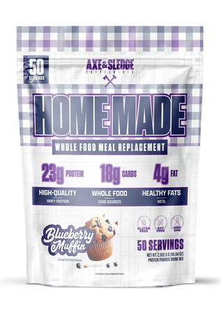 Axe & Sledge Home Made Whole Foods Meal Replacement Blueberry - 25 Servings