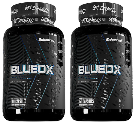 Enhanced Labs Blue OX  Test Booster- 2 x 150 Capsule Btls  TWINPACK