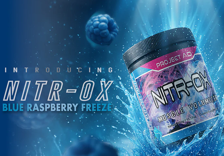 Project AD Nitr-OX - Pump Formula Blue Raspberry Freeze   - 20 Servings *New Formula