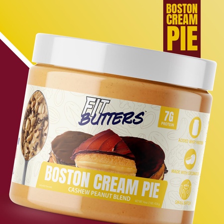 Fit Butters Boston Cream Pie Cashew Peanut Blend- 1 Lb