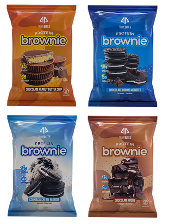 AP Prime Bites Protein Brownie  Variety Pack - 12 Pack  (3 each flavor)