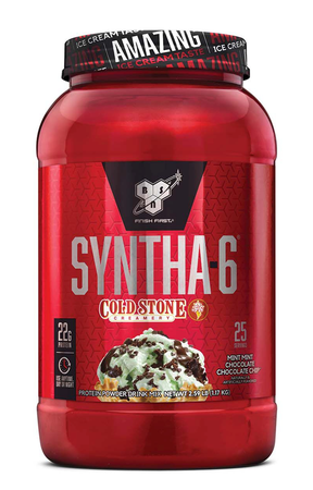 Bsn Syntha-6 Protein Cold Stone Mint Mint Choc Choc Chip - 2.59 Lb (25 Servings)