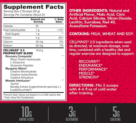 Bsn Cellmass 2.0 Arctic Berry  - 50 Scoops