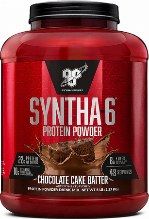 -Bsn Syntha-6 Protein Chocolate Cake Batter - 5 Lb (48 Servings)