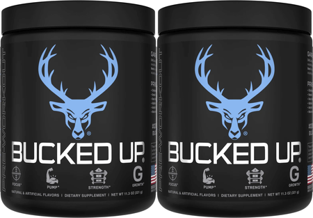 Bucked Up - Blue Raz - 60 Servings (2 x 30 Serving Btls)  TWINPACK