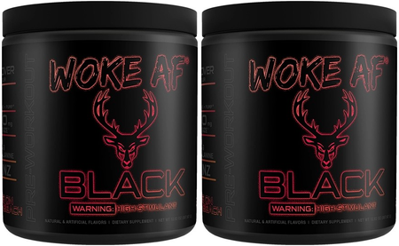 Bucked Up Woke AF BLACK Sets on the Beach - 2 x 30 Servings TWINPACK