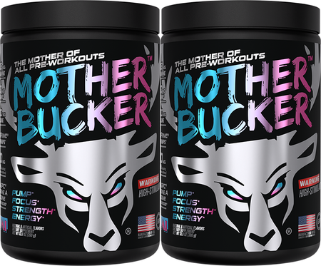 Bucked Up Mother Bucker Pre Workout Miami (Strawberry/Mango/Pineapple) - 2 x 20 Servings TWINPACK